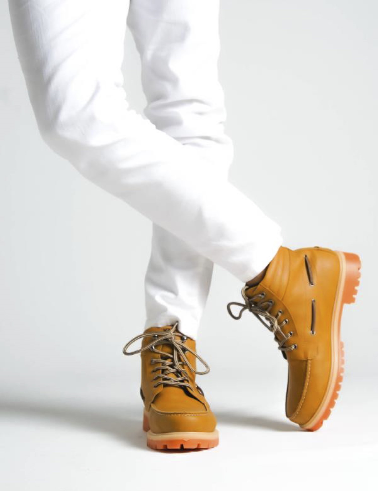 Ανδρικά ταμπά μποτάκια δερματίνη τρακτερωτή σόλα B20 φωτογραφία